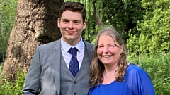 Dawn Lomas is pictured with her eldest son Philip