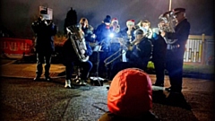 The Salvation Army in Fitton Hill held an outdoor Christmas carol service for the local community