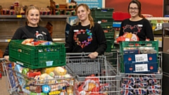 Charities that benefitted from the donations included the Oldham Foodbank and Wythenshawe Food Bank