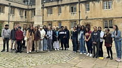 Oldham Sixth Form College students are pictured during a visit to Oxford University