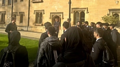 The visit was arranged by the Corpus Christi College Outreach and Access Group who work with schools across Greater Manchester
