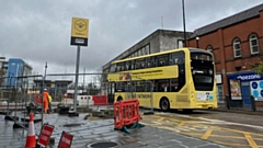 A Bee Network bus in Oldham