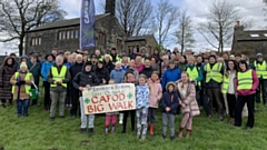 A group from St Edward’s RC Church in Lees took part in a sponsored walk in aid of CAFOD