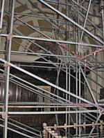 This part of the building is severely at risk