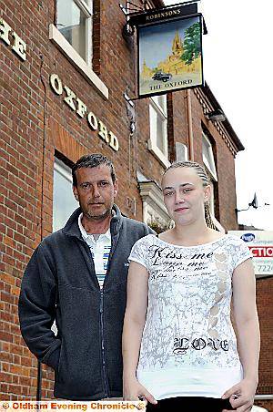 FACING eviction . . . Oxford pub landlord Gary Cornforth and his daughter Kelly FACING eviction . . . Oxford pub landlord Gary Cornforth and his daughter Kelly