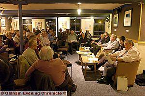 BIG DEBATE... More than 60 people turn up at the congestion charge debate 