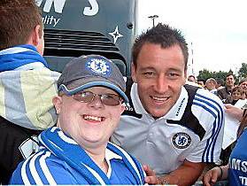 SKIP skip hooray . . . Scott with Chelsea and England captain John Terry
SKIP skip hooray . . . Scott with Chelsea and England captain John Terry