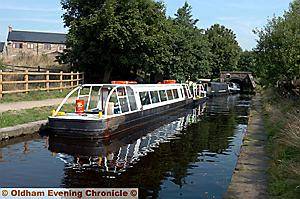 IDYLLIC SCENE: Boats at Diggle 