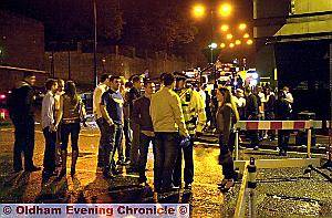 Late-night revellers enjoying the new longer licensing laws. 