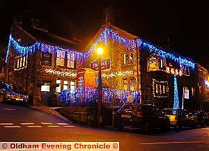 SPARKLING . . . The Swan, Dobcross, won best illuminated pub