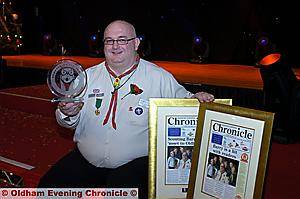 DOUBLE DELIGHT ... Barry Ratcliffe, a finalist in the Readers’ Choice category and winner in the Voluntary category. 
