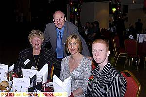 Sports Achievement category finalist Thomas Stubbs and guests at his table.