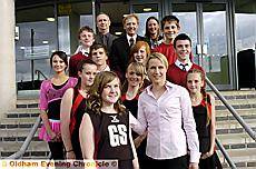 Emma O’Neill, who received the most consistent sports representative award, with Katharine Merry and other award winners at the back Emma O’Neill, who received the most consistent sports representative award, with Katharine Merry and other award winners at the back