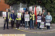 Local Authority council workers’ srike, Moorhey St reetDepot 