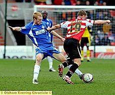 Chris Taylor (left) took up left back slot