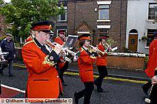 Dobcross Band in the carnival parade 