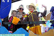 ANNABEL SENIOR (left) Cathryn Senior (centre) and Heather Jackson from Hope Methodist brownies and guides 