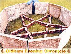 THE pentangle made of bricks THE pentangle made of bricks
