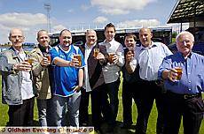 Cheers . . . Latics fans celebrate after finding a winning ale Cheers . . . Latics fans celebrate after finding a winning ale