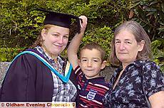 Ellen Edwards with her son, Kian Edwards (6), and mum, Ann Wilson 