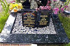 THE tribute erected by Julie and her sister Jennifer which is to be removed 