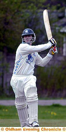 ROELOF HUGO . . . key man with the bat for Heyside in Sunday’s Tanner Cup semi-final. 