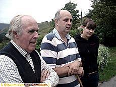 Three generations of Crowthers, grandfather, Harold, dad Chris and Claire 