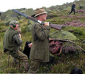 SABOTAGE . . . shooters look on as members of the NWHSA attempt to stop the grouse hunt SABOTAGE . . . shooters look on as members of the NWHSA attempt to stop the grouse hunt