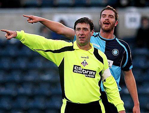 ME AND MY SHADOW: Athletic captain Sean Gregan is walking a suspension tightrope. 