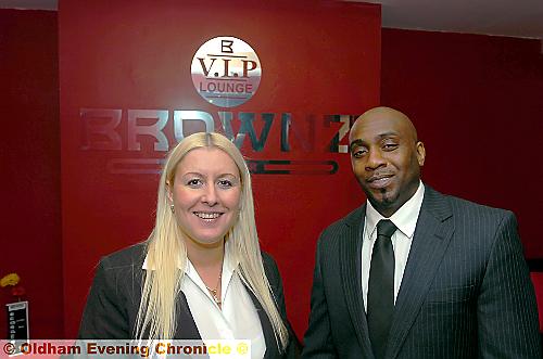 TEAM effort . . . Nichola Collins and Winston Eastmond TEAM effort . . . Nichola Collins and Winston Eastmond
