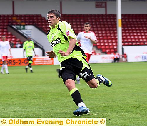 BRIGHT SPARK... Paul Black produced an impressive display against Leeds. 
