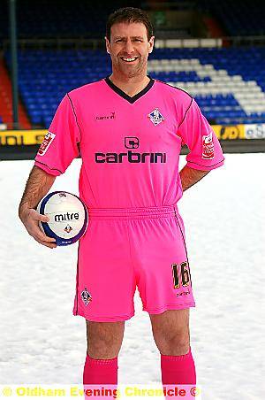 IN the pink . . . Latics skipper Sean Gregan 