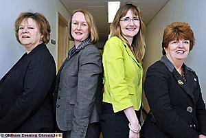 The all-female top team... (above, from the left) Elaine McLean, Emma Alexander, Carolyn Wilkins and Veronica Jackson The all-female top team... (above, from the left) Elaine McLean, Emma Alexander, Carolyn Wilkins and Veronica Jackson