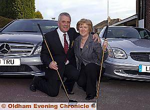 John and Lynn Truelove - both captains at Crompton and Royton Golf Club. 