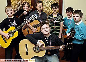 Music Festival award winners (front) Richard Blythe (9 yrs), back left to right, Alex Cockburn (9 yrs) Harry Hayes (12 yrs) Harry Kilgour (13 yrs) Connor Lord (11 yrs) Luciano Phillips (9 yrs) and Leon Hurley. Music Festival award winners (front) Richard Blythe (9 yrs), back left to right, Alex Cockburn (9 yrs) Harry Hayes (12 yrs) Harry Kilgour (13 yrs) Connor Lord (11 yrs) Luciano Phillips (9 yrs) and Leon Hurley.