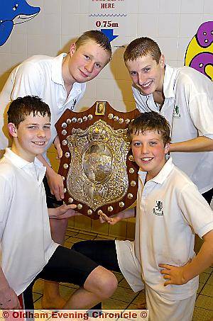 CROMPTON House School boys' team: John Rhodes (back row, left) and Ian Martin. James Lait (front row, left) and Jack Slater. 