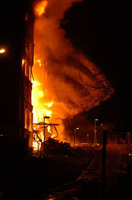 THE dramatic Maple mill fire 