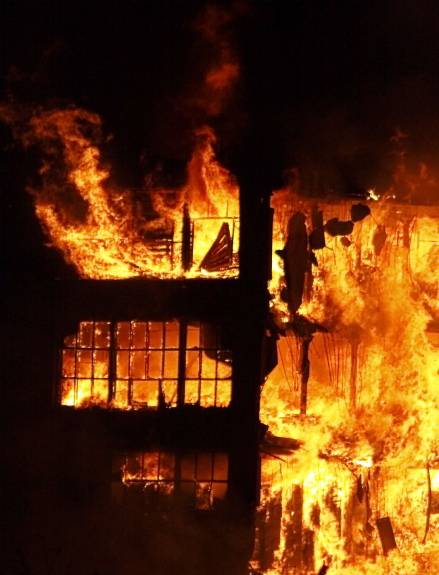 Dramatic shot of the massive power of the blaze by reader Lisa Marks  