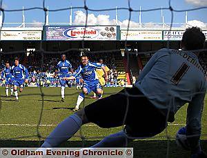 Neal Eardley gives his side the lead from the penalty spot. 