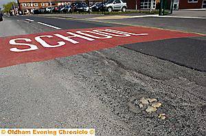 ROAD to ruin . . . the street outside Lyndhurst School which has come under fire from a driving instructor 