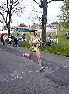 STOP the clock . . . Mike Flatley races to victory in Heaton Park in 17 minutes 
