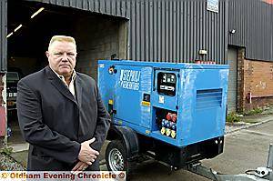 NOT A HAPPY MAN . . . Roy Tindall is angry at the lack of a response from police when his £10,000 generator was stolen. Picture: ANTHONY MILLER 