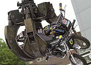 DESTROYED. . . This is what police are warning will happen to bikes driven illegally DESTROYED. . . This is what police are warning will happen to bikes driven illegally