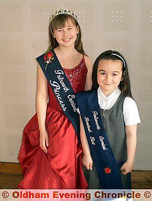 Royal welcome . . . Failsworth Carnival Princess Isobel Allen (left) with newly elected Failsworth Carnival Rosebud Elect Casey Parnell Royal welcome . . . Failsworth Carnival Princess Isobel Allen (left) with newly elected Failsworth Carnival Rosebud Elect Casey Parnell