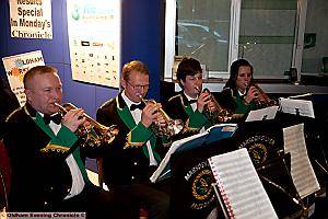Musical interlude at the The One Oldham Business Awards at The Queen Elizabeth Hall. 