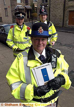 CRIMEBUSTERS . . . PCSO Anne-Marie Waby-Smith, Insp Milovanovic and PC Matthew Gant take to the streets