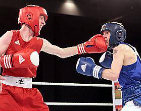 Thomas Stubbs (left) on his way to ABA victory. 