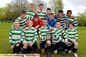 BROTHERS IN ARMS: Royton and Crompton, who defeated Saddleworth 3-0 in the Year 11s final.