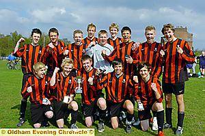 RAISE A CHEER: Crompton House clinched Year 12s honours with a 4-1 win over Oldham Sixth Form College