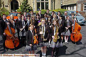 ON song . . . three of Crompton House School’s music groups are heading to a prestigious national festival. Pictured are members of the groups, including (front, from the left) Megan Lord from the school orchestra, Leanne Hutchinson from the brass band and Samantha Wright from the swing band ON song . . . three of Crompton House School’s music groups are heading to a prestigious national festival. Pictured are members of the groups, including (front, from the left) Megan Lord from the school orchestra, Leanne Hutchinson from the brass band and Samantha Wright from the swing band